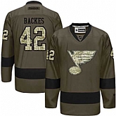 Glued St. Louis Blues #42 David Backes Green Salute to Service NHL Jersey,baseball caps,new era cap wholesale,wholesale hats